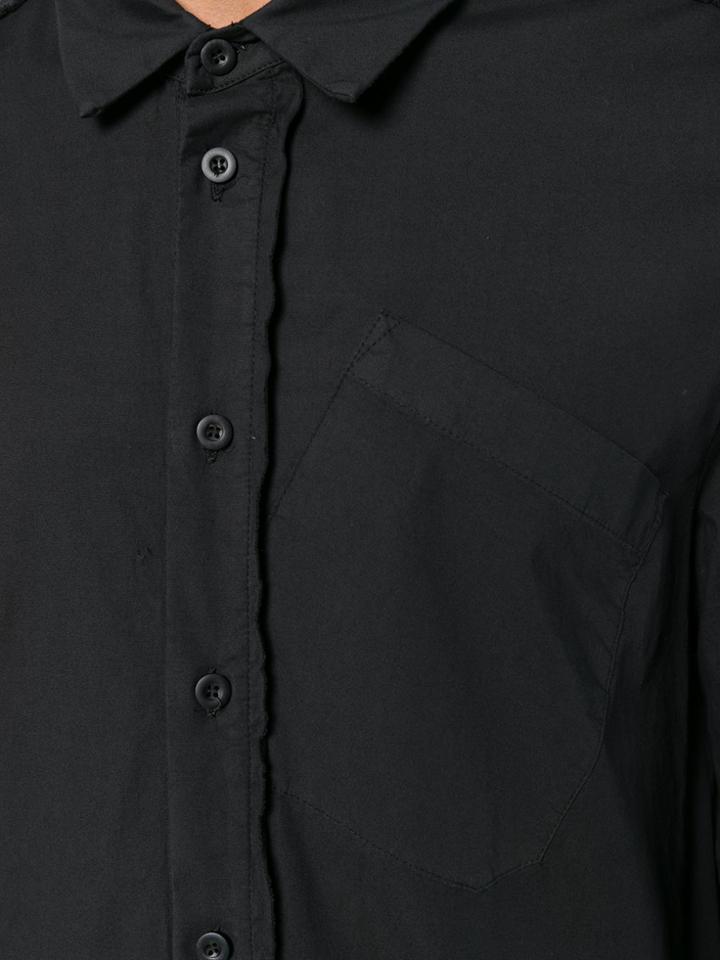 Lost & Found Rooms Diagonal Pocket Shirt - Black