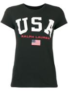Polo Ralph Lauren Usa Print T-shirt - Black