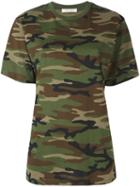 Alyx Camouflage Print T-shirt, Women's, Size: Large, Green, Cotton