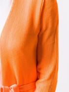 Mm6 Maison Margiela Belted Waist Cardigan - Orange