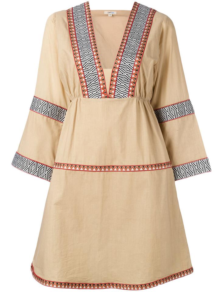 Daft - Tunic Dress - Women - Cotton - Xs, Nude/neutrals, Cotton
