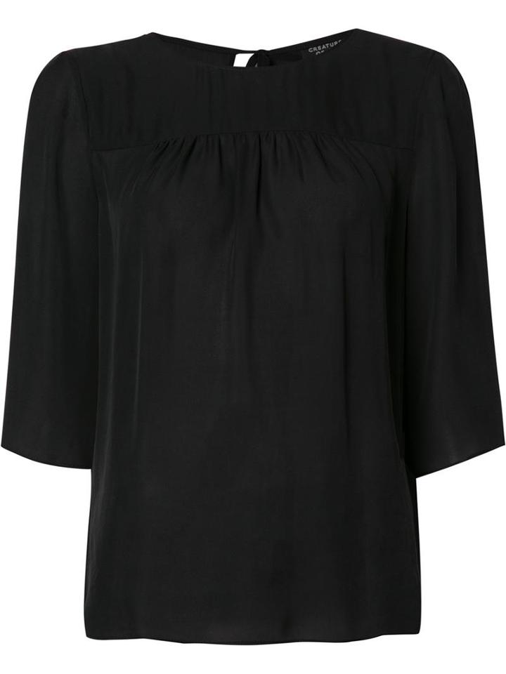 Creatures Of The Wind 'teika' Blouse, Women's, Size: 6, Black, Silk