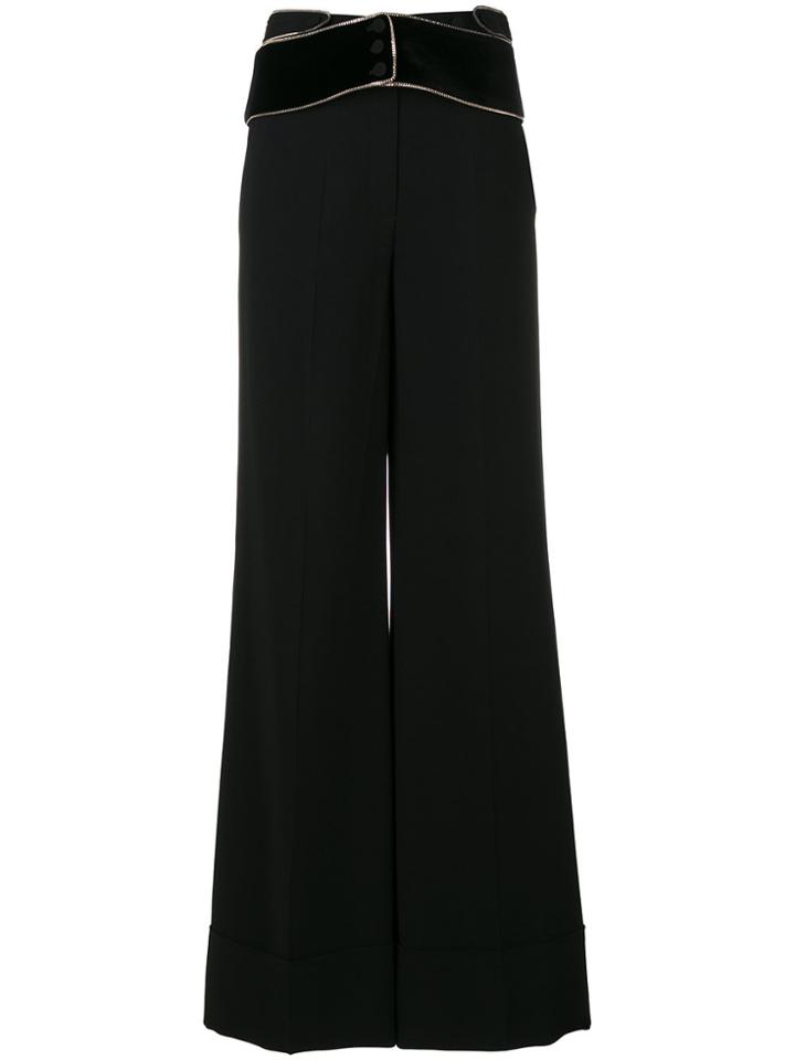 Roberto Cavalli Wide Leg Trousers - Black
