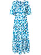 Borgo De Nor Floral Tiered Dress - Blue
