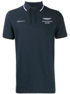 Hackett Amr Embroidered Polo - Blue
