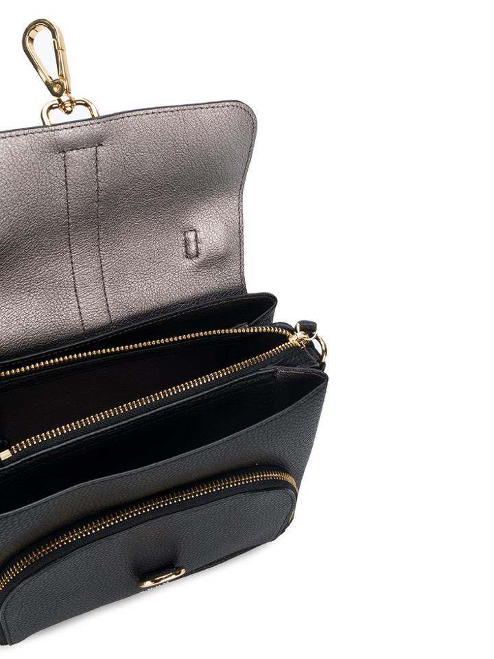 Dkny Buckle-lock Crossbody Bag - Black