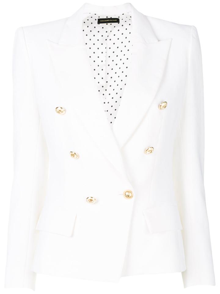 Alexandre Vauthier Buttoned Up Jacket - White