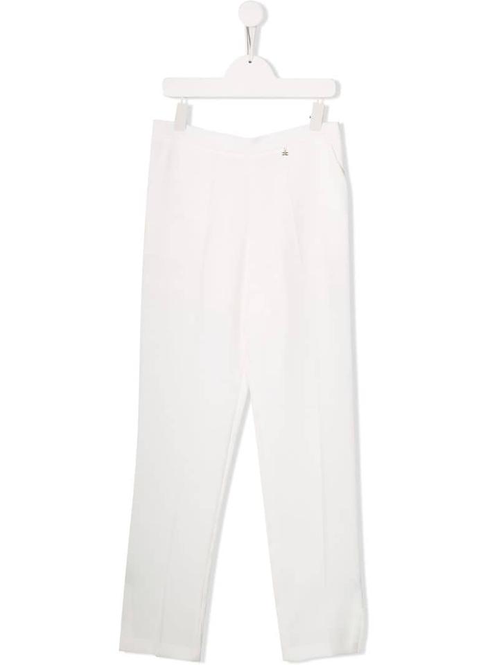 Elisabetta Franchi La Mia Bambina Teen Tailored Trousers - White
