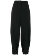 Stella Mccartney - Cropped Trousers - Women - Wool - 44, Black, Wool