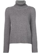 Co Roll-neck Fitted Sweater - Grey