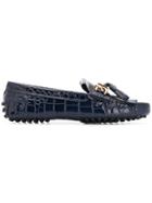 Tod's Pebble Sole Loafers - Blue