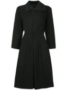 Yohji Yamamoto Vintage Belted Knee Length Coat - Black