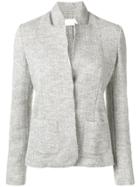Fabiana Filippi Chevron Stripe Blazer Jacket - Grey
