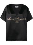 Mm6 Maison Margiela Oversized Logo T-shirt - Black