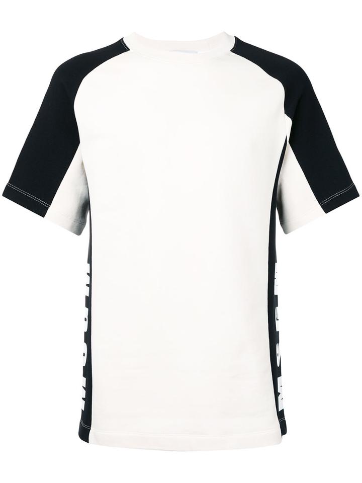 Msgm - Side Stripes T-shirt - Men - Cotton - Xs, White, Cotton