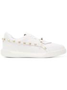Valentino Valentino Garavani Rockstud Sneakers - 0bo White Gold