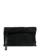 Ann Demeulemeester Foldover Top Clutch - Black