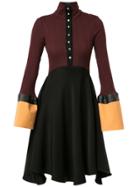 Ellery Concourse Colour-block Dress - Purple