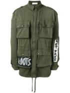 Faith Connexion Military Jacket, Men's, Size: Medium, Green, Cotton