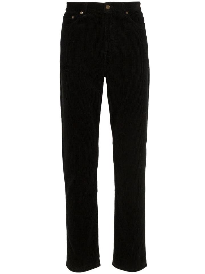 Saint Laurent Straight-leg Corduroy Jeans - Black