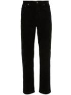Saint Laurent Straight-leg Corduroy Jeans - Black