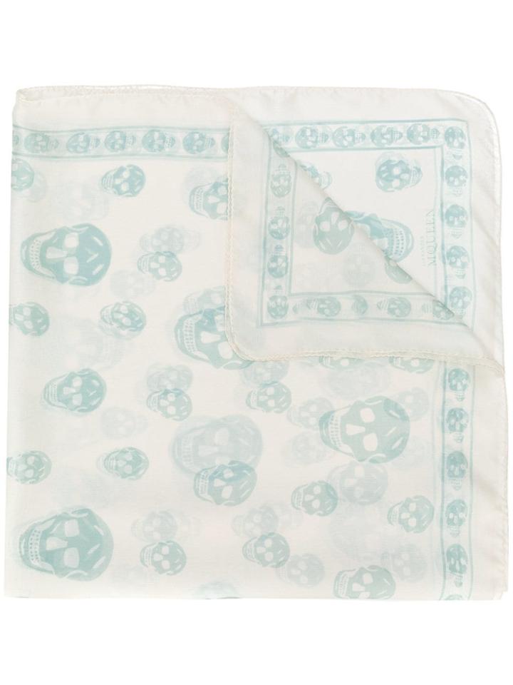 Alexander Mcqueen Skull Scarf - Neutrals