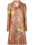 Marni Floral Trench Coat - Red