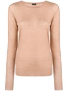 Joseph Cashmere Fitted Sweater - Brown