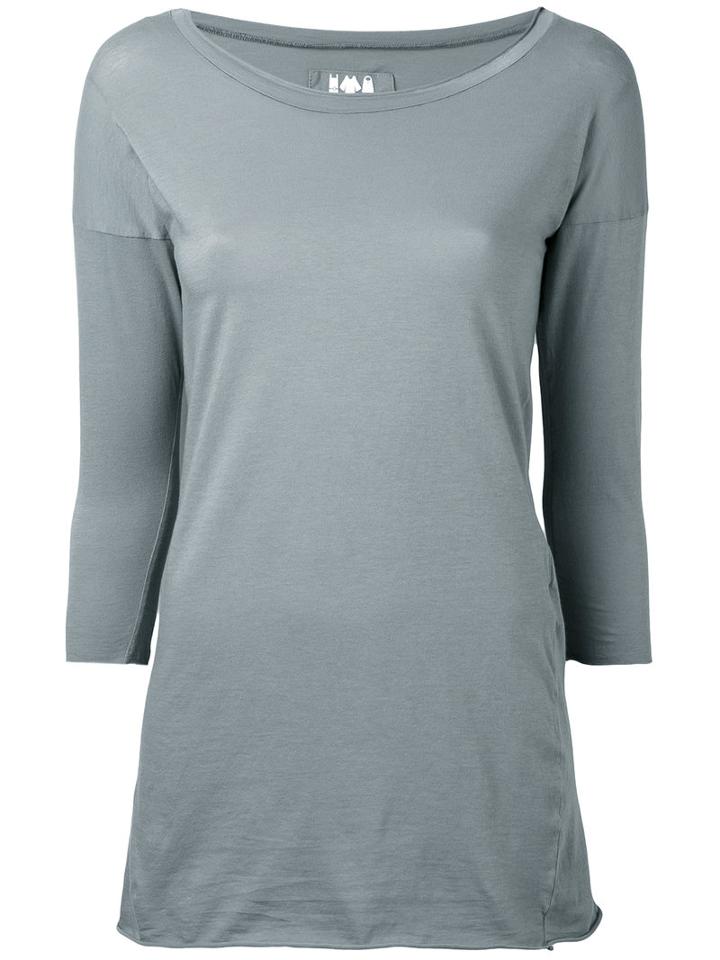 Labo Art - 'sarix' Top - Women - Cotton/spandex/elastane - 3, Grey, Cotton/spandex/elastane