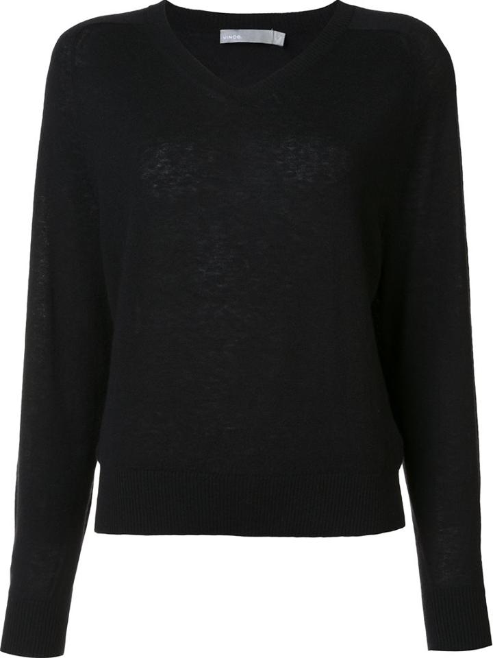 Vince V-neck Jumper, Women's, Size: Xs, Black, Cashmere