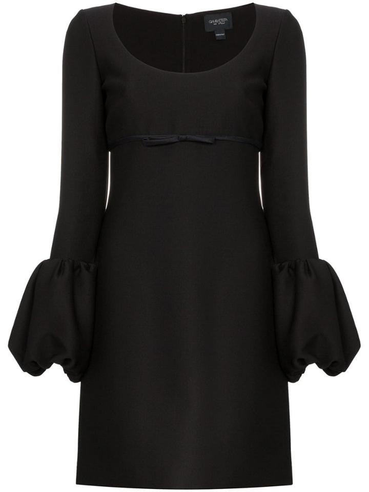 Giambattista Valli Scoop Neck Silk Mini Dress - Black