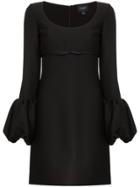 Giambattista Valli Scoop Neck Silk Mini Dress - Black