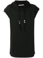 Damir Doma Sleeveless Drawstring Hoodie, Men's, Size: Large, Black, Cotton/polyester