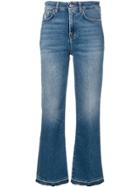 7 For All Mankind Flared Denim Jeans - Blue