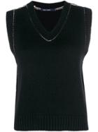 Sofie D'hoore Contrast Stitch Detail Top - Black