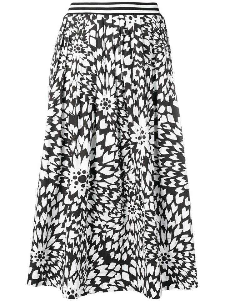 Missoni Floral Print Full Skirt - Black