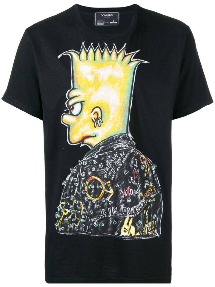 Dom Rebel Bart Simpson T-shirt - Black