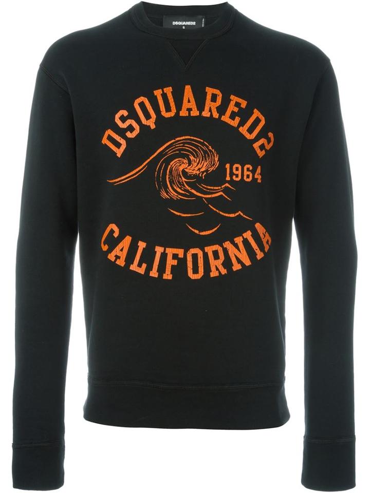 Dsquared2 Logo Sweatshirt, Men's, Size: Xs, Black, Cotton