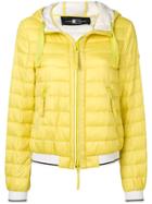 Luisa Cerano Hooded Puffer Jacket - Yellow