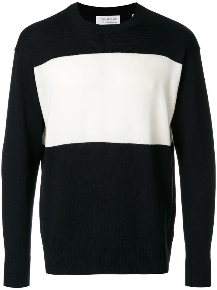 Tomorrowland Panel Sweater - Blue