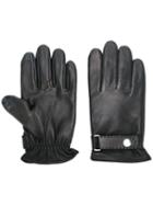 Polo Ralph Lauren Hook & Loop Fastening Gloves, Men's, Size: Large, Black, Sheep Skin/shearling