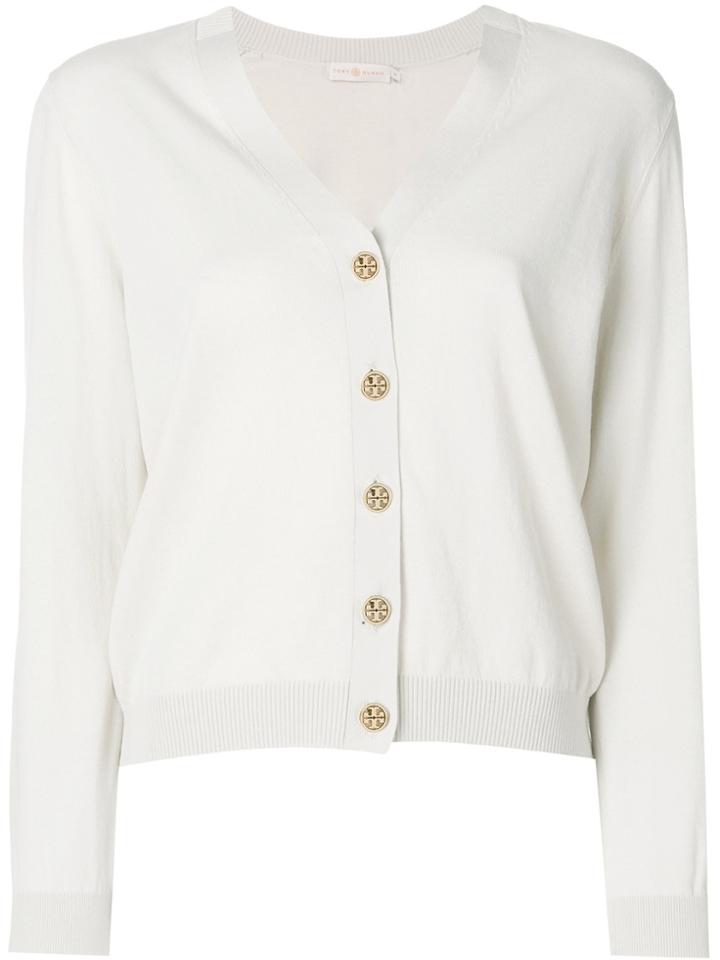 Tory Burch Margeaux Cardigan - Nude & Neutrals