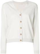 Tory Burch Margeaux Cardigan - Nude & Neutrals