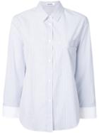Jil Sander Striped Chest Pocket Shirt, Women's, Size: 40, Blue, Cotton
