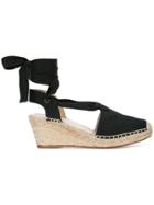 Sarah Flint Cleo Wedge Sandals - Black