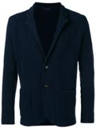 Lardini Textured Shawl Collar Jacket - Blue