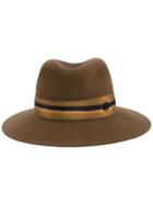 Maison Michel 'henrietta' Trilby Hat, Women's, Size: Small, Brown, Wool Felt