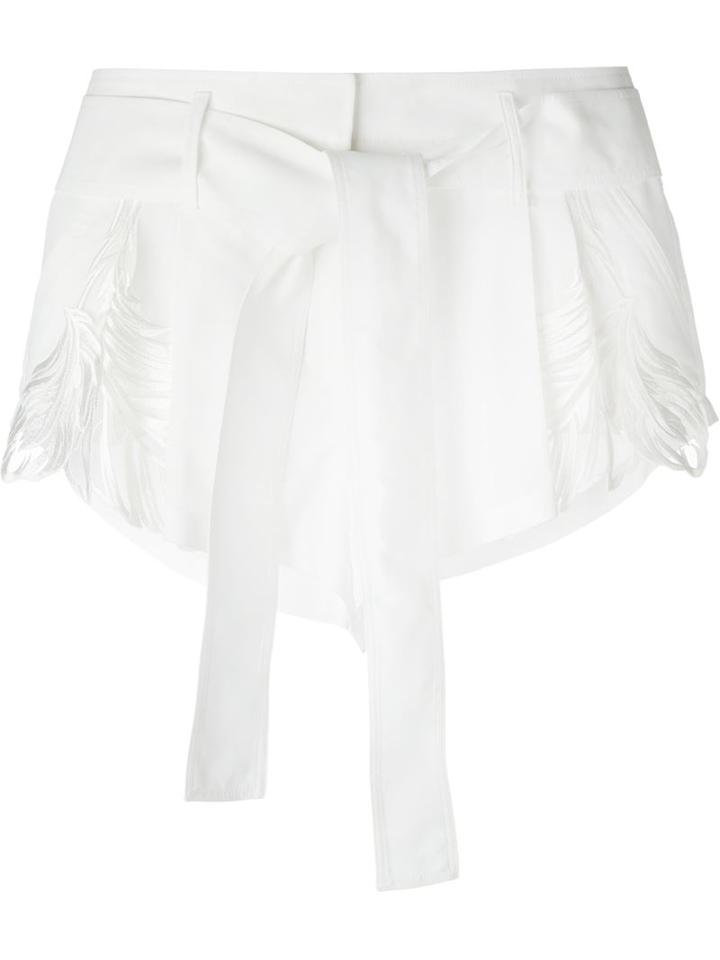 Roberto Cavalli Embroidered Appliqué Shorts