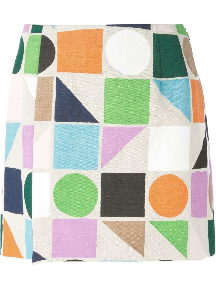 Isa Arfen Geometric Print Skirt