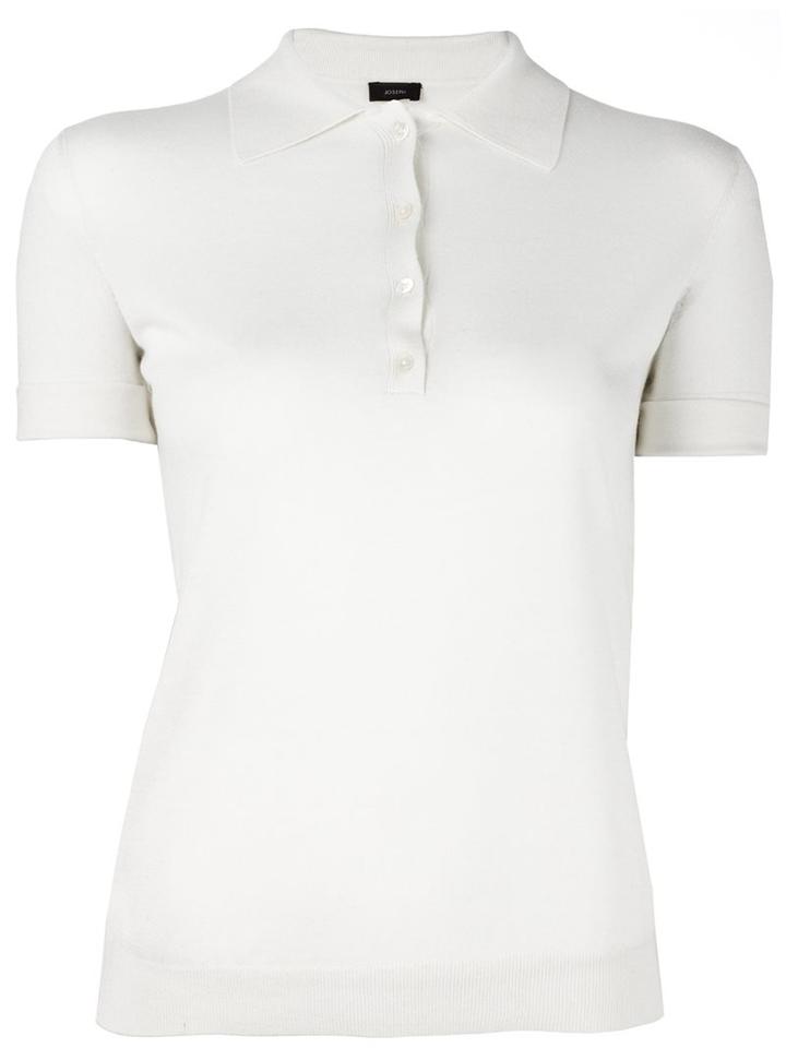 Joseph Shoulder Detail Knit Polo Top, Women's, Size: Xl, Nude/neutrals, Silk/cashmere